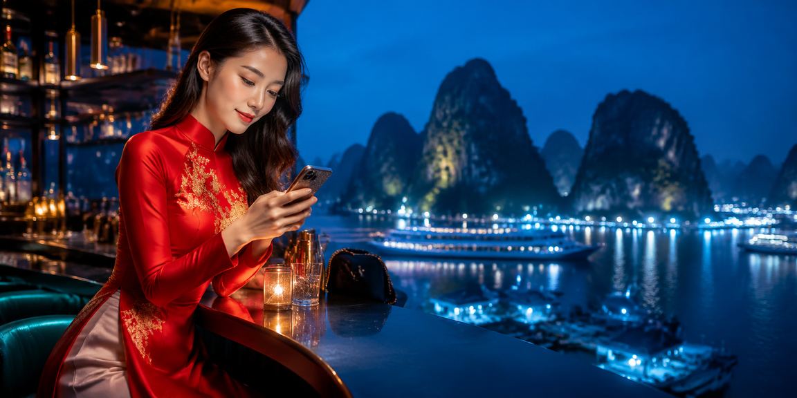 Người chơi tại Ninh Bình mặc áo dài truyền thống nhận thưởng khuyến mãi VIP trực tuyến