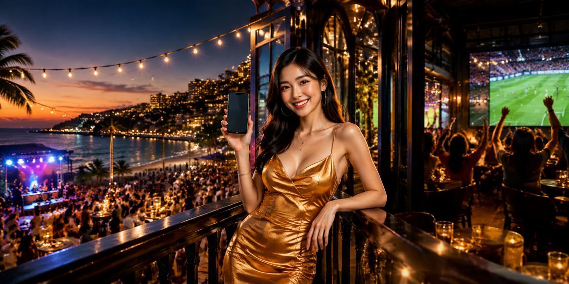 Người chơi tại Phú Quốc dùng điện thoại truy cập casino trực tuyến bên tách cà phê buổi sáng